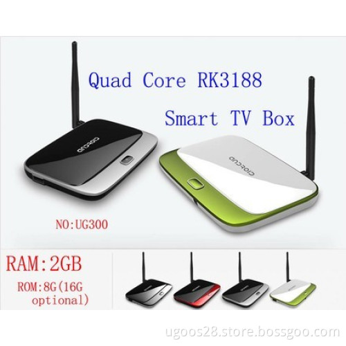 CS918/Ug300 2GB RAM 8GB Flash Rk3188 Quad Core 1080P Android 4.2 TV Box with WiFi, Bluetooth
